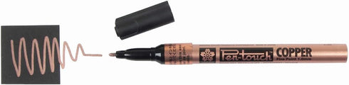 Sakura Pen Touch fine point permanent paint markers, 1.0mm, copper bronze metallic colors pack, 4 Count...