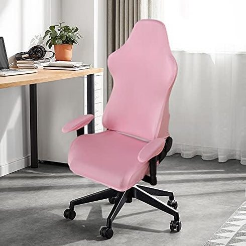 SARAFLORA Gaming Chair Covers Stretch Washable Computer Chair Slipcovers for Armchair, Swivel Chair, Gaming Chair,Computer boss Chair (Pink, X-Lar...