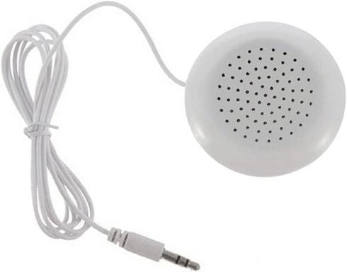 Pillow Speaker, Portable 3.5mm Mini Pillow Stereo Outdoor Speaker for iOS, iOS, iOS, MP3, MP4, Android, CD Player etc,- White...