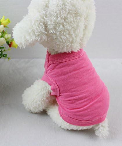 Dog Shirts Pet Shirts Dog T-Shirt Puppy Dog T Shirt Dog Vest Puppy Vest Pet Clothing Puppies Clothes for Small Dogs Doggie Tee Summer Apparel Fema...