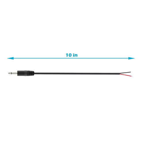 Fancasee 2 Pack Replacement 3.5mm Male Plug to Bare Wire Open End TS 2 Pole Mono 1/8" 3.5mm Plug Jack Connector Audio Cable Repair...