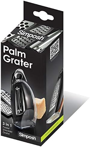 Palm Grater | Citrus Lemon Zester, Small Cheese Grater with Container | Hand Grater | Small Grater Zester for Orange Lemon Lime | Peeler for Veget...