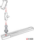RAM Mounts Aluminum Track Ball with T-Bolt Attachment RAM-B-463-TRA1U with B Size 1" Ball...