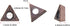 C-angle turning carbide indexable insert for mini pneumatic chamfering machine, tungsten steel replaceable insert foam turning tip, metal cutting ...