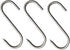 Stainless Steel Meat Hooks, 20Pcs, S-Shaped, Wall Mount, Heavy Duty, 15CM, for Kitchen, Smoking, Drying, Storage...