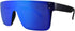Mostly Sunny - Polarized UV400 Rimless Single Full Lens Square Flat Top Shield Wraparound Oversized Sunglasses Men Women...