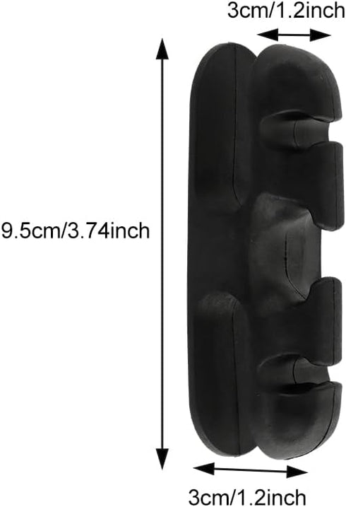 6 PCS Cord Organizer Kitchen Storage Black Soft Silicone Appliance Cord Organizer for Appliances Air Fryer Coffee Maker Blender Toaster...