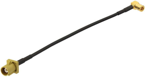 Eightwood Satellite Radio Antenna Adapter Cable 6 inches Fakra Curry Code K Male to SMB Female Right Angle Compatible with Sirius XM Car Vehicle R...