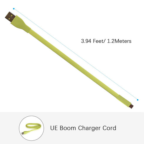 Cord Replacement for UE Boom Charger, 1.2m USB Charging Cable Compatible with Logitech Ultimate Ears Boom 3/ MEGABOOM 3/ UE Wonderboom/UE Boom/Meg...
