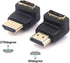 VCE HDMI 90 and 270 Degree Adapter 2-Pack, Right Angle HDMI Male to Female L Adapter Connector 3D&4K Supported...