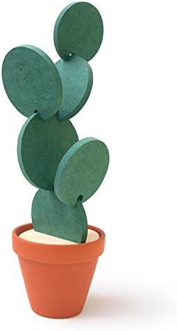 TriPro Original Coasters Set of 6 Pieces with Creative Cactus Shaped Design for Holiday Gift & Home Decoration...