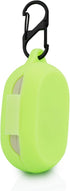 LEFXMOPHY Case Cover Compatible with Jabra Elite 7 Pro Green Silicone Protective Protector Skin Glow in Dark with Clip...