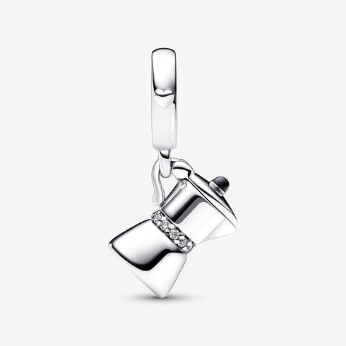 Moka Pot Dangle Charm Fit Women Bracelet Necklaces Fashion Gifts 925 Sterling Silver DIY Jewelry...