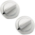 UPGRADED Lifetime Appliance 2 x WE1M654 HEAVY DUTY Timer Knob Compatible with General Electric Dryer with Metal Ring
