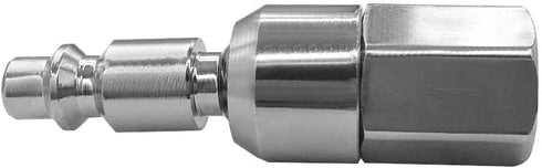 Joywayus 4PCS 1/4" NPT Female Thread Air Plug Industrial Swivel Coupler Steel Chrome Plating Construction...