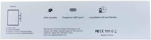 Active Stylus Pens for Touch Screens with Magnetic Design, Luntak Rechargeable Universal iPad Pencil, Fine Point Stylus Pen for iPad Pro/Air/Mini/...