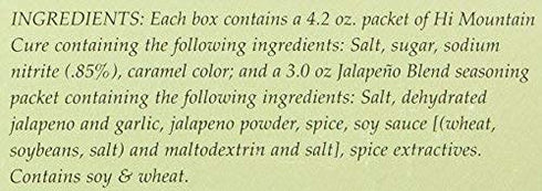 Hi Mountain Jerky Seasoning and Cure Kit - JALAPENO BLEND. Create Delicious & Flavorful Jerky at Home (1 Box)...