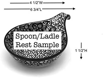 Polish Pottery Spoon/Ladle Rest - Blue Bells...