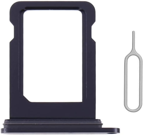 SIM Card Tray Holder Slot Replacement for iPhone 13 (Midnight/Black) with Waterproof Rubber Ring and Eject Pin (Single Sim Version)......