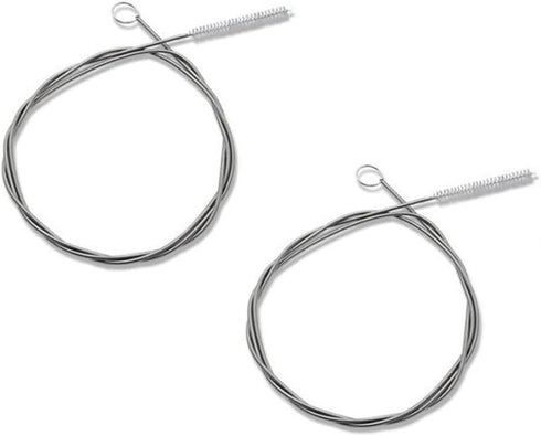 60 Inch Extra Long Flexible Tube Pipe Cleaner Brush Fridge Cleaning Tool, Stainless Steel Drain Tube Cleaning Brushes for Sink Refrigerator Kitche...