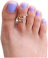 Toe Ring | Pipeline 14K Gold Fill | Adjustable Ring For Foot Or Midi | Unisex Ring for Men or Women...