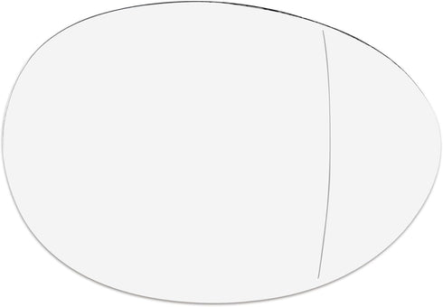 X AUTOHAUX Car Rearview Mirror Glass Replacement with Backing Plate Heated Right Passenger Side for BMW for Mini Cooper Countryman Clubman...