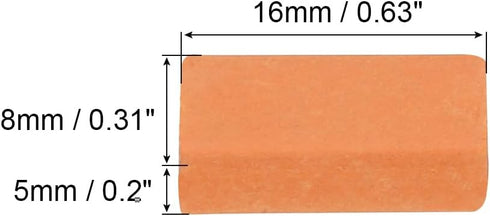 MECCANIXITY Miniature Bricks Clay Mini Wall Brick Model Brick Building Set for Model Building Dolls Pet Houses Garden Red Pack of 300 Scale 1/16 1...