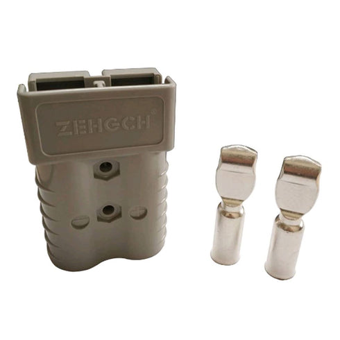 350A Battery Connector 2/0 AWG Gray 350A 600V Plug,Quick-Connector Disconnector Housing 2-Pole...