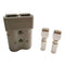 350A Battery Connector 2/0 AWG Gray 350A 600V Plug,Quick-Connector Disconnector Housing 2-Pole...