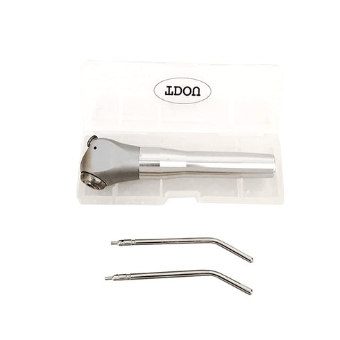 2PCS Dental Air Water Spray Syringe Triple 3 Way 2 Nozzles Tips Metal Handle + 4Pcs Metal Alloy Nozzles/Tips/Tube...