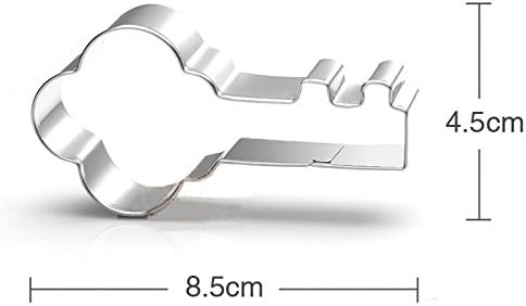 Small Key and House Cookie Cutters Set - Stainless Steel...