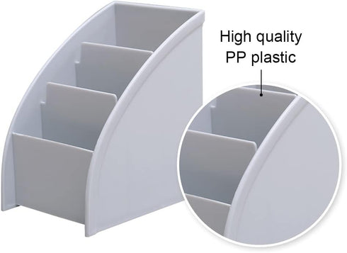 Desk Organizer Trapezoid Remote Control Holder Creative Tabletop Organizer for Study Office Living Room Dresser...