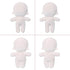 niannyyhouse 7.8in?20CM? Plush Doll with Embroidery Humanoid Stuffed Toys Dress Up Normal Body Glossy Wearable Clothing (20CM, A-1)...