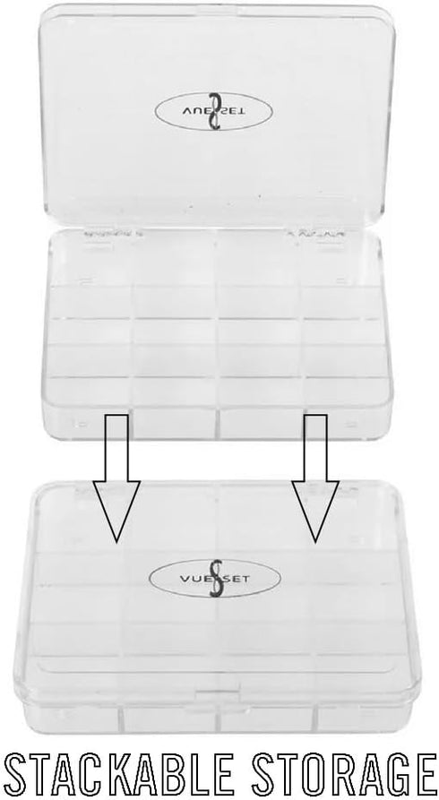 Viking Jack, Empty Makeup Palette Case made for Depotting Makeup/Creams into a Transparent Container, 12 Sections...