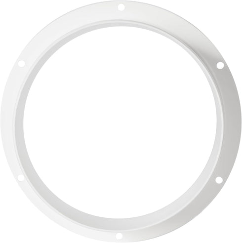 5" Inch Pack of 2 - Duct Connector Flange, Plastic Straight Pipe Flange for Heating Cooling Ventilation System - Ducting Coupling Wall Plate - Ass...