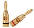 4 Pairs 8 Plugs Speaker Banana Plugs Gold Plated – Open Screw Type Brass Connector for Speaker Stereo Wire, Home Theater Audio (8 pcs/4 Red 4 Blac...