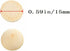 100pcs Half Wood Balls Unfinished Natural Half Ball Split Wood Balls for DIY Projects and Craft Supplies (15mm)...