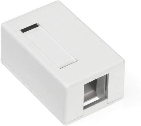 Leviton 41089-1WP 1-Port QuickPort Surface Mount Housing - White (Pkg of 5)...