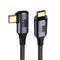 NFHK Angled USB4 Cable 40Gbps with 100W Charging and 8K@60Hz 5K@60Hz USB4.0 Compatible with Thunderbolt3/4 120cm......
