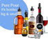 The Pure Pour Liquor Bottle Pourers - Leak-Proof Pour Spouts with Dust Caps – Fits Most Alcohol, Syrup, Olive Oil & Vinegar Bottles – Dishwasher S...