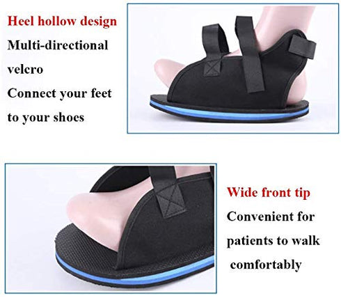 Cast Shoe Foot Fracture Support Open Toe Plaster Cast Boot Post Op Shoe Toe Valgus Surgical Fixed Gypsum Shoe Walking Boot for Foot Injuries Stabl...