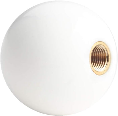 DEWHEL White/Black Fing Fast Shift Knob for 6 Speed Short Throw Shifter 12X1.25 10X1.5 10X1.25 8X1.25...