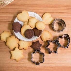 Mini Metal Cookie Cutters Set - 24 Pcs Clay Cutters/Mini Fruit Vegetable Cutters/Star Heart Round Flower Square Mini Cutters - Cookie Cutters for ...