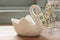 Good wife 2pcs Lovely Swan White Ceramic Planter for Succulents Decorative Succulents Pot Mini Flower Pot Home Garden Decoration...