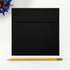 LUXPaper Square Invitation Envelopes | Peel & Press | 6" x 6" | Black Linen | 80lb. Text | 50 Qty...