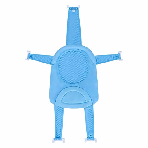Baby Bath Seat Infant Bathing Support Mat with Five Safety Support Corner Adjustable Antiskid Bath Net Cushion Universal Baby Shower Net Pad Comfo...