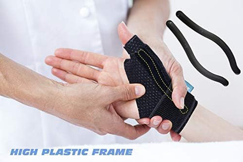 Compression Reversible Thumb & Wrist Stabilizer Splint(Improved Version) for BlackBerry Thumb, Finger, Pain Relief, Arthritis, Tendonitis, Spraine...