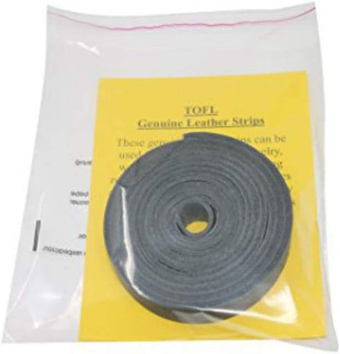 TOFL Genuine Top-Grain Leather Strap | 72 Inches Long | 3/4 Inch Wide | 1/8 Inch Thick (7-8 oz) | 1 Leather Strip for DIY Arts & Craft Projects, C...
