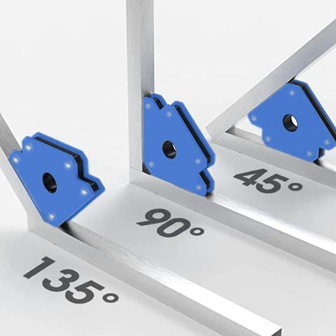 PGN 11 LBS Welding Magnet Holder - Pack of 4 Welding Magnetic Holder - Welding Magnets and Clamps for 45, 90, and 135 Degree Angles, Welding Tools...