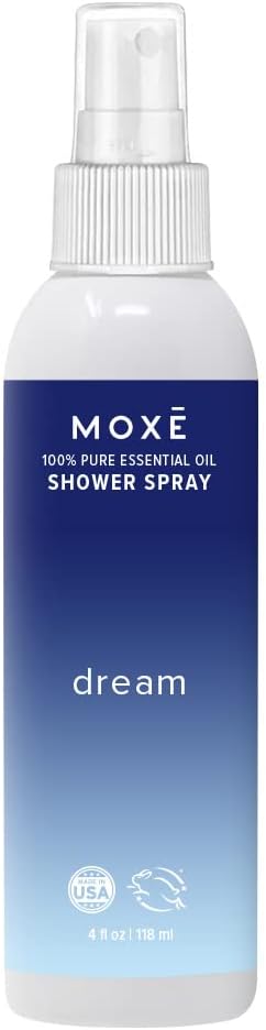 MOXE Shower Mist, Spa Steam Spray, Certified Natural Essential Oils, Aromatherapy, Tension Relief (Dream, 4 Fl Oz (Pack of 1))...